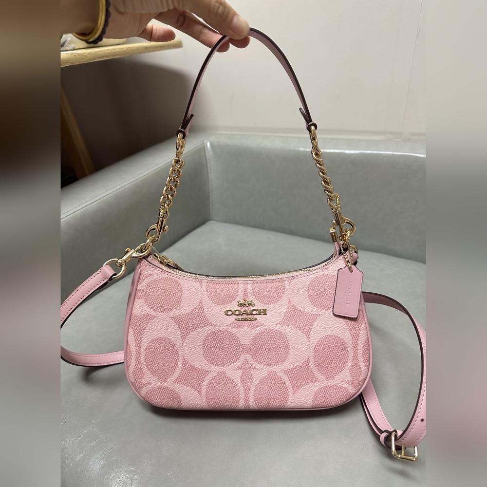 Coach Teri Mini Crossbody Bag In Signature Canvas